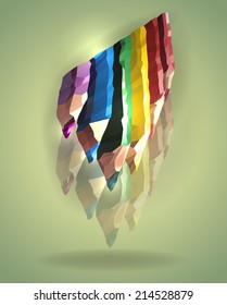 Polygonal pencils background