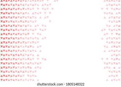 Fondo de mosaico rosa poligonal. Resumen de la ilustración vectorial de polos bajos. Patrón triangular de estilo medio-tono. Diseño de negocio geométrico de plantilla con triángulo para afiche, banner, tarjeta, volante.