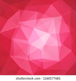 Polygonal pink vector background. Can be used in cover design, book design, website background. Vector illustration