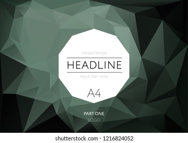 Polygonal presentation cover template