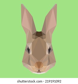 Polygonal rabbit background