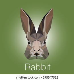 Polygonal rabbit background