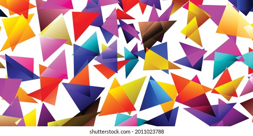 Fondo de mosaico de arco iris poligonal. Resumen de la ilustración vectorial de polos bajos. Patrón triangular de estilo medio-tono. Diseño de negocio geométrico de plantilla con triángulo para afiche, banner, tarjeta, volante.