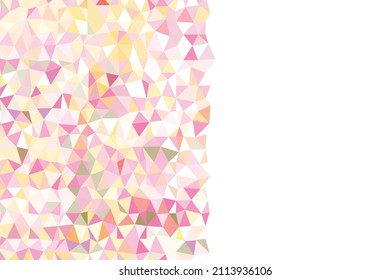 Fondo de mosaico de arco iris poligonal. Resumen de la ilustración vectorial de polos bajos. Patrón triangular, espacio de copia. Diseño de negocio geométrico de plantilla con triángulo para afiche, banner, tarjeta, volante.