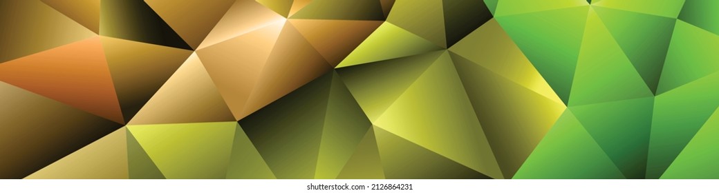 Polygonal rainbow mosaic background. Abstract low poly vector illustration. Triangular pattern in halftone style. Template geometric business design with triangle for poster, banner, card, flyer.