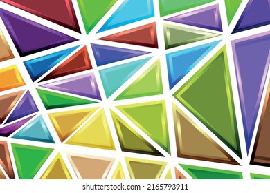 Fondo de mosaico de arco iris poligonal. Resumen de la ilustración vectorial de polos bajos. Patrón triangular, espacio de copia. Diseño de negocio geométrico de plantilla con triángulo para afiche, banner, tarjeta, volante.