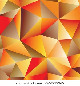 Polygonal rainbow mosaic background. Abstract low poly vector illustration. Triangular pattern, copy space. Template geometric business design with triangle for poster, banner, card, flyer.