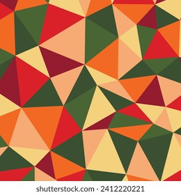 Polygonaler Regenbogen-Mosaikhintergrund. Abstrakte Low-Poly-Vektorgrafik. Dreiecksmuster im Halbtonstil. Template geometrisches Business Design mit Dreieck für Poster, Banner, Karte, Flyer.
