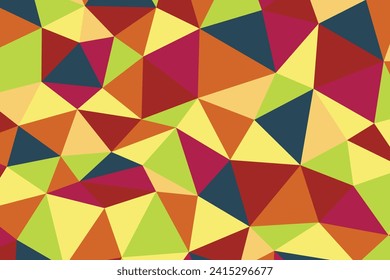 Fondo de mosaico de arco iris poligonal. Resumen de la ilustración vectorial de polos bajos. Patrón triangular de estilo medio-tono. Diseño de negocio geométrico de plantilla con triángulo para afiche, banner, tarjeta, volante.