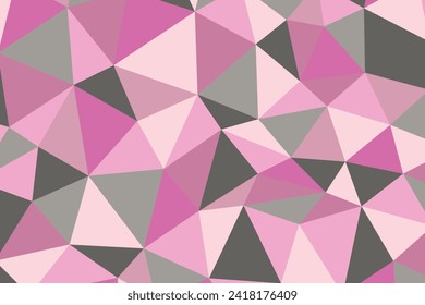 Polygonal rainbow mosaic background. Abstract low poly vector illustration. Triangular pattern in halftone style. Template geometric business design with triangle for poster, banner, card, flyer.