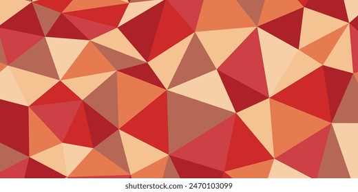 Polygonal rainbow mosaic background. Abstract low poly vector illustration. Triangular pattern in halftone style. Template geometric business design with triangle for poster, banner, card, flyer.