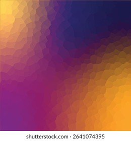Polygonal rainbow mosaic background. Abstract low poly vector illustration. Triangular pattern in halftone style. Template geometric business design with triangle for poster, banner, card, flyer.