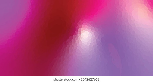Polygonal rainbow mosaic background. Abstract low poly vector illustration. Triangular pattern in halftone style. Template geometric business design with triangle for poster, banner, card, flyer.