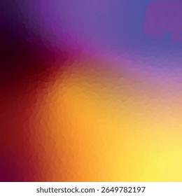 Polygonal rainbow mosaic background. Abstract low poly vector illustration. Triangular pattern in halftone style. Template geometric business design with triangle for poster, banner, card, flyer.