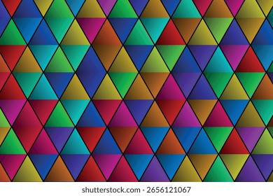 Fondo de mosaico de arco iris poligonal. Abstractas baja Ilustración vectorial de polietileno. Patrón triangular en estilo semitono. Diseño geométrico del negocio de la Plantilla con el triángulo para el cartel, el Anuncio, la tarjeta, el volante.
