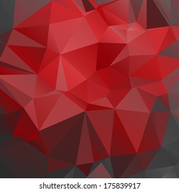 polygonal red abstract background
