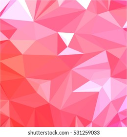 polygonal red background of the triangles. Creative vector illustration with geometric designs in the style of origami