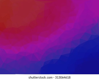 Polygonal Red to Blue Background