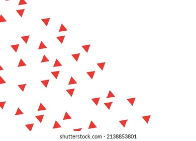 Polygonal red mosaic background. Abstract low poly vector illustration. Triangular pattern, copy space. Template geometric business design with triangle for poster, banner, card, flyer.