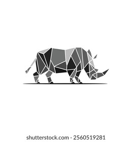 Polygonal Rhinoceros Creative Business Logo