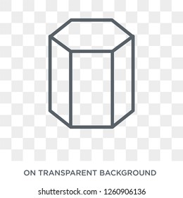 Polygonal rhomb icon. Polygonal rhomb design concept from Geometry collection. Simple element vector illustration on transparent background.