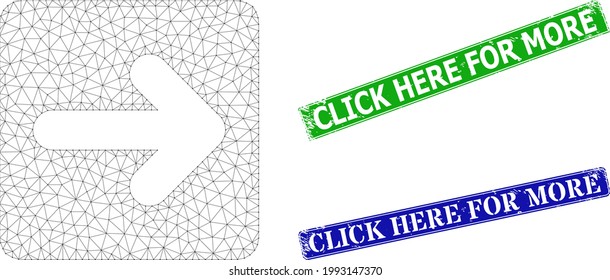 Imagen poligonal del cursor derecho, y haga clic aquí para más sellos rectangulares de textura azul y verde. La ilustración de malla de trama se crea a partir del icono del cursor derecho.