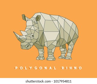 polygonal rihno vector file