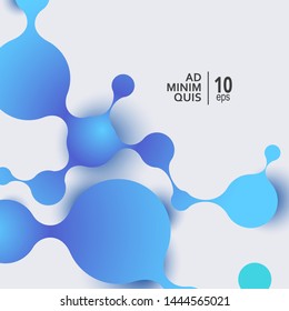 Polygonal science research design background. Futuristic modern abstract vector illustration