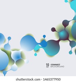 Polygonal science research design background. Futuristic modern abstract vector illustration