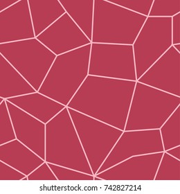 Polygonal seamless background. Geometric line cherry red pattern for wallpapers and textile