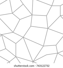 Polygonal seamless background. Geometric line gray pattern for wallpapers and textile