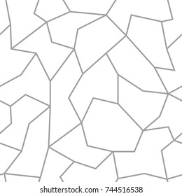 Polygonal seamless background. Geometric line gray pattern for wallpapers and textile