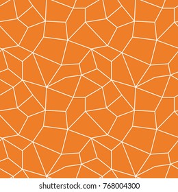 Polygonal seamless background. Geometric line orange pattern for wallpapers and textile