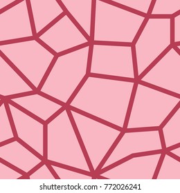 Polygonal seamless background. Geometric line cherry red pattern for wallpapers and textile