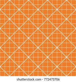 Polygonal seamless background. Geometric line orange pattern for wallpapers and textile