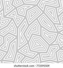 Polygonal seamless background. Geometric line gray pattern for wallpapers and textile