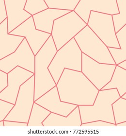 Polygonal seamless background. Geometric line cherry red pattern for wallpapers and textile