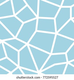 Polygonal seamless background. Geometric line blue and white pattern for wallpapers and textile