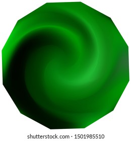 Polygonal smooth background. Trendy soft color pastel. Surreal backdrop in style of 90th, 80th, 70h. Green elegant and easy editable colorful fluid cover for your creative projects.