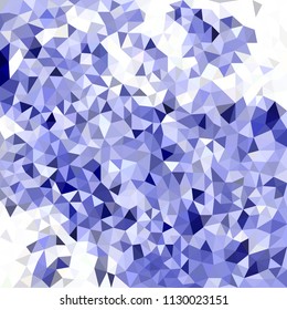 Polygonal space for your design or your amazing concept. Space for headline or product. Low Poly. Mesh of triangles. Blue texture.
