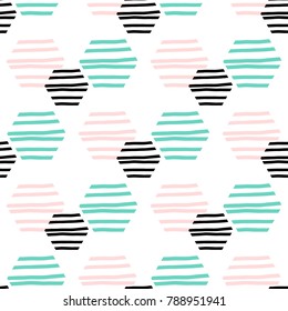 Polygonal Striped Seamless Pattern Texture. Abstract Background for Fashion Design , Vector Illustration ,Wrapping Paper,Fabric,Postcard,Poster,Party,Wallpaper,Goods ,Brochure, Placard 