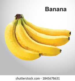 Diseño bananero de estilo poligonal
Arte vectorial