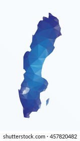 Polygonal Sweden map