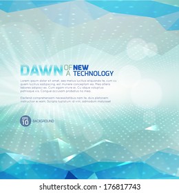 Polygonal tecknology background