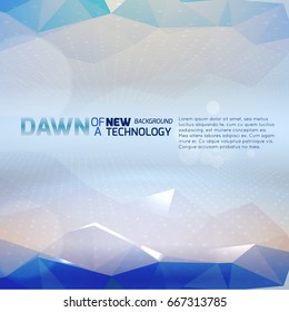 Polygonal tecknology background