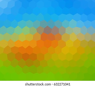 Polygonal texture happy colors