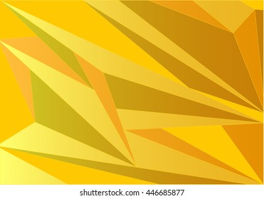 Polygonal texture orange lemon gradient stained glass decoration for covers, case, websites and any surfaces