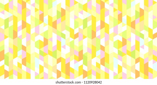 Polygonal texture. Seamless grid pattern. Colorful wallpaper of the surface. Bright tile background. Print for polygraphy, posters, t-shirts and textiles. Unique doodle for design
