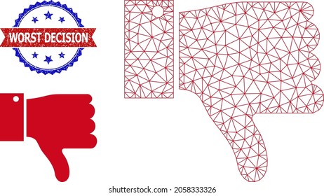 La imagen de la canal es un dedo pulgar poligonal y la marca de agua bicolor impura de la peor decisión. La ilustración de la canal poligonal se basa en el icono de abajo.