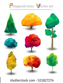 Polygonal trees vector set